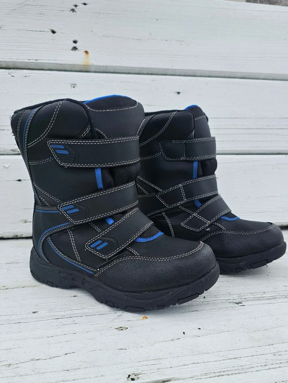 Kids Waterproof Snow Boots with Easy Velcro Straps.